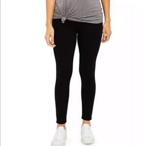 7 for all Mankind black maternity ankle jeans